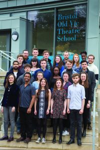 BOVTS 2016 graduating actors in front of new Link Building. Eleanor Jackson second row, far right. Credit Stewart McPherson